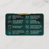 De Visite Carte d'après-garde Spring Green Waxing (Dos)