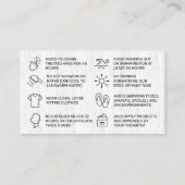 De Visite Carte d'après-garde Waxing Wood Spring (Dos)