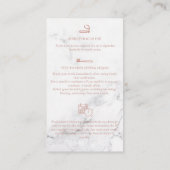 De Visite Carte d'après-soin blanchissant les dents (Dos)