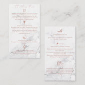 De Visite Carte d'après-soin blanchissant les dents (Devant / Derrière)