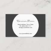 De Visite Carte décorative simple à boule personnalisable (Dos)