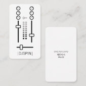 De Visite Carte d'emploi DJ (Devant / Derrière)