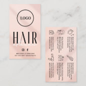 De Visite Carte d'enseignement pour soins postérieurs aux ch (Devant / Derrière)