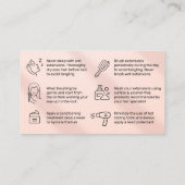 De Visite Carte d'enseignement pour soins postérieurs aux ch (Dos)