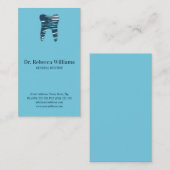 De Visite Carte dentaire Sketched Dental Clinique (Devant / Derrière)