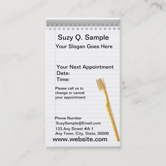 De Visite Carte dentiste (Devant)