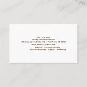 De Visite Carte d'entreprise (Dos)