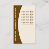 De Visite Carte d'entreprise immobilière (Dos)