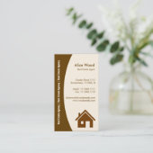 De Visite Carte d'entreprise immobilière (Debout devant)