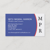 De Visite Carte d'entreprise immobilière (Dos)