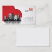 De Visite Carte d'entreprise immobilière (Devant / Derrière)