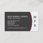 De Visite Carte d'entreprise immobilière (Dos)