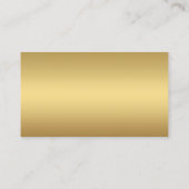 De Visite Carte d'entreprise moderne Gold Logo Professional  (Dos)
