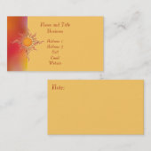 De Visite Carte d'entreprise/profil Sunburst (Devant / Derrière)