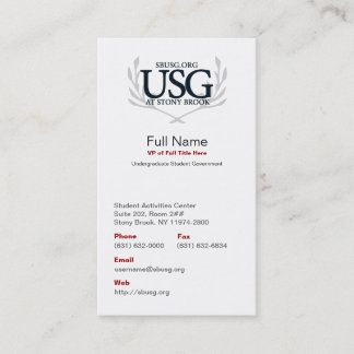 De Visite Carte d'Entreprise Publique d'USG