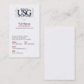 De Visite Carte d'Entreprise Publique d'USG (Devant / Derrière)