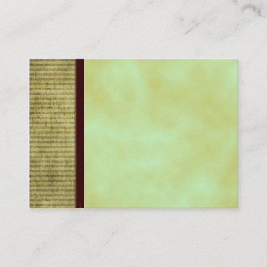 De Visite Carte d'étiquette pour l'artisanat blanc thé vert (Devant)