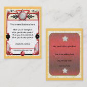 De Visite carte d'étoile (Devant / Derrière)