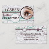 De Visite Carte d'extension Eyelash Bubbles à la mode (Devant / Derrière)