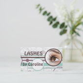 De Visite Carte d'extension Eyelash Bubbles à la mode (Debout devant)