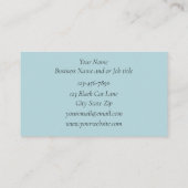 De Visite Carte d'Halloween noir (Dos)