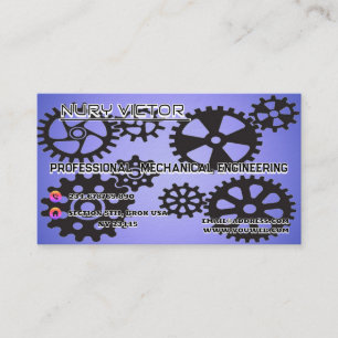 De Visite Carte d'identité moderne Mechanic Pro
