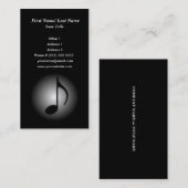 De Visite Carte d'industrie musicale (Devant / Derrière)