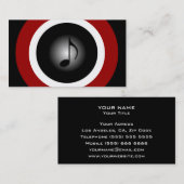 De Visite Carte d'industrie musicale (Devant / Derrière)