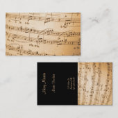 De Visite Carte d'industrie musicale (Devant / Derrière)