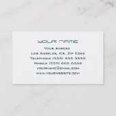 De Visite Carte d'industrie musicale (Dos)