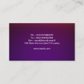 De Visite carte d'industrie musicale (Dos)