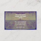 De Visite carte d'industrie musicale (Dos)