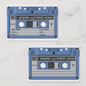 De Visite Carte d'industrie musicale - cassette (Devant / Derrière)