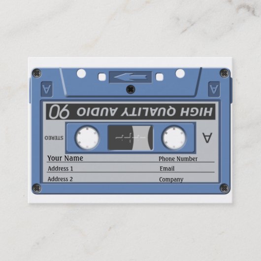 De Visite Carte d'industrie musicale - cassette (Devant)