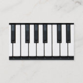 De Visite Carte d'industrie musicale - clavier - piano (Dos)