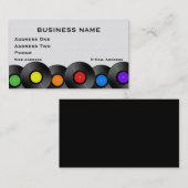 De Visite Carte d'industrie musicale d'enregistrement (Devant / Derrière)