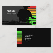 De Visite Carte d'industrie musicale du DJ (Devant / Derrière)