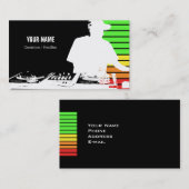 De Visite Carte d'industrie musicale du DJ (Devant / Derrière)