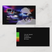 De Visite Carte d'industrie musicale du DJ (Devant / Derrière)