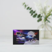 De Visite Carte d'industrie musicale du DJ (Debout devant)
