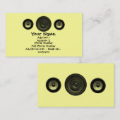 De Visite Carte d'industrie musicale - haut-parleurs (Devant / Derrière)