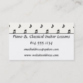 De Visite Carte d'industrie musicale : : Le noir note D1 (Dos)