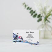 De Visite Carte d'industrie musicale - notes colorées (Debout devant)