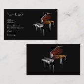 De Visite Carte d'industrie musicale - piano (Devant / Derrière)
