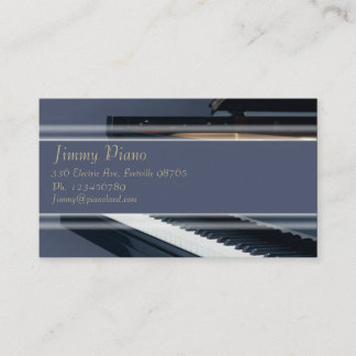 De Visite Carte d'industrie musicale - piano