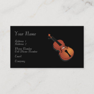 De Visite Carte d'industrie musicale - violon