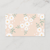 De Visite Carte d'insertion Retro Daisy Festival Diaper (Dos)