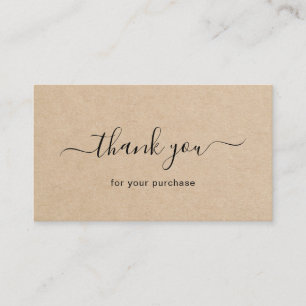 De Visite Carte d'insertion simple Brown élégant