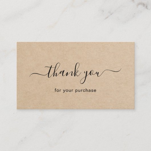 De Visite Carte d'insertion simple Brown élégant (Devant)