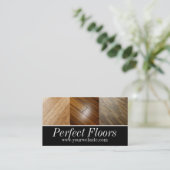 De Visite Carte d'installation en bois franc (Debout devant)